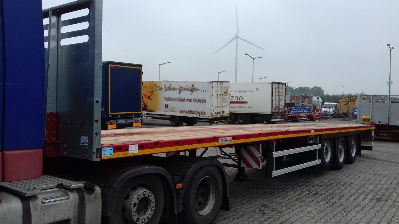 Nowa naczepa platforma MAX Trailer typ MAX200-N-3A-13.60-22.5-2.54